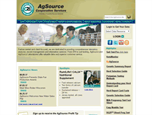 Tablet Screenshot of agsource.crinet.com