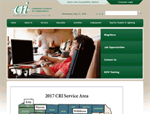 Tablet Screenshot of crinet.org